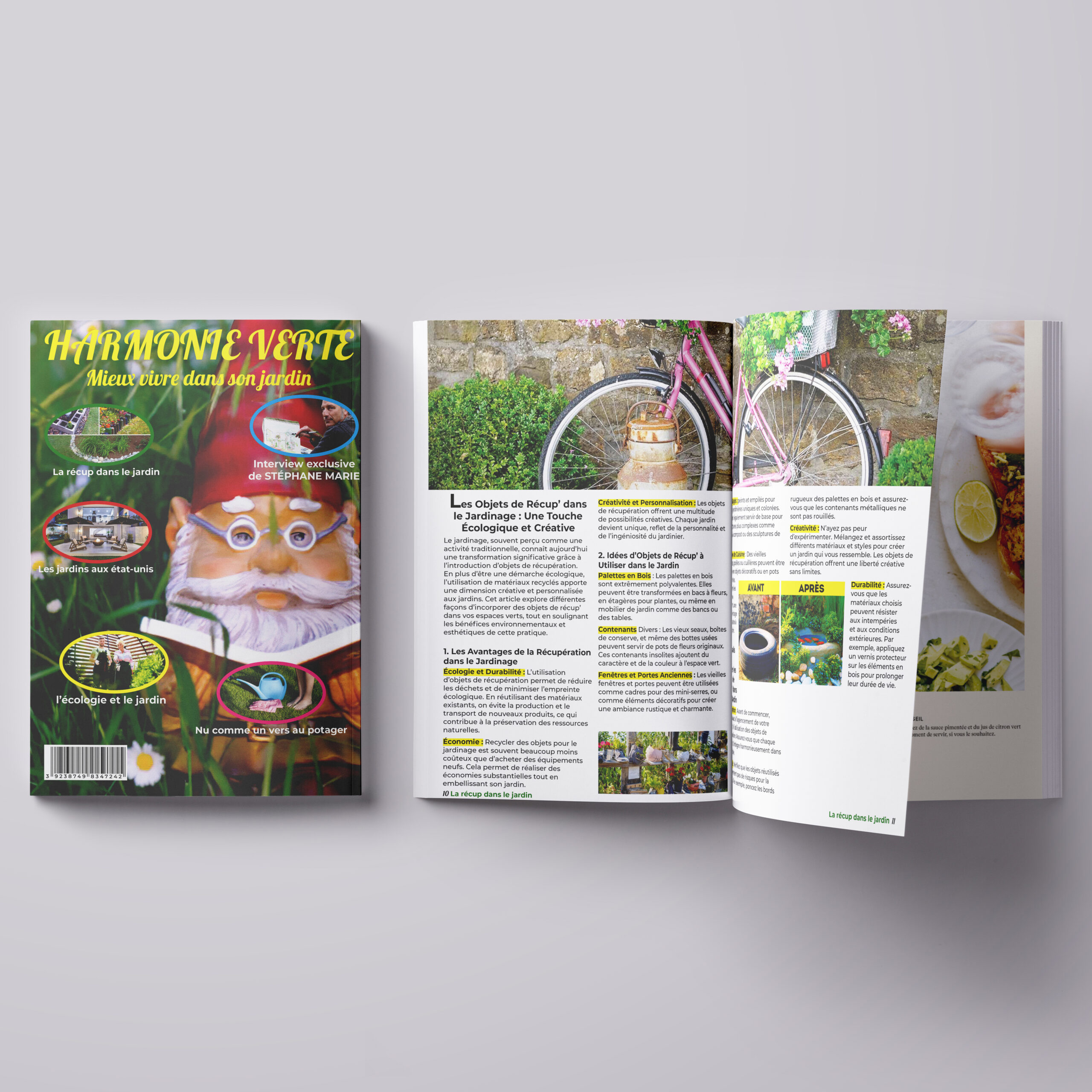 Mise en page d'un magazine