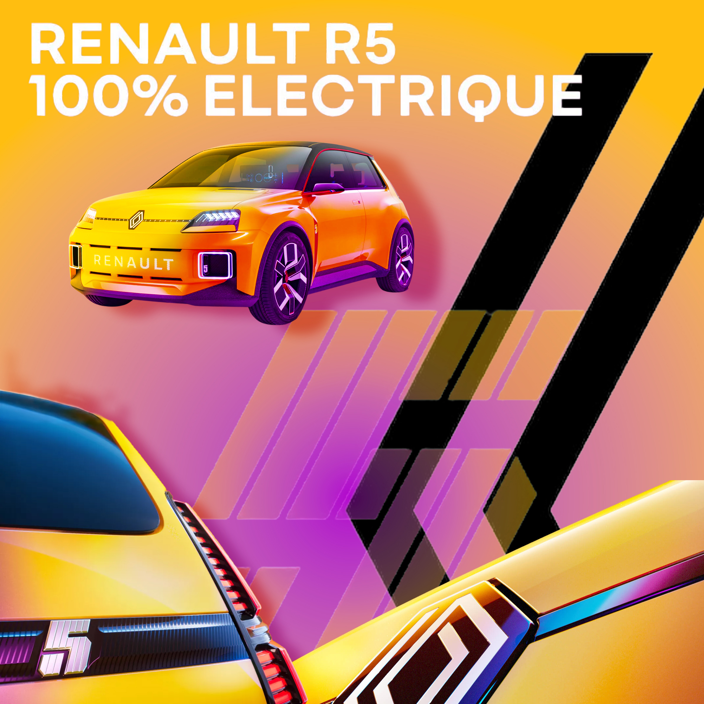 Affiche évènementiel pour la nouvelle Renault 5