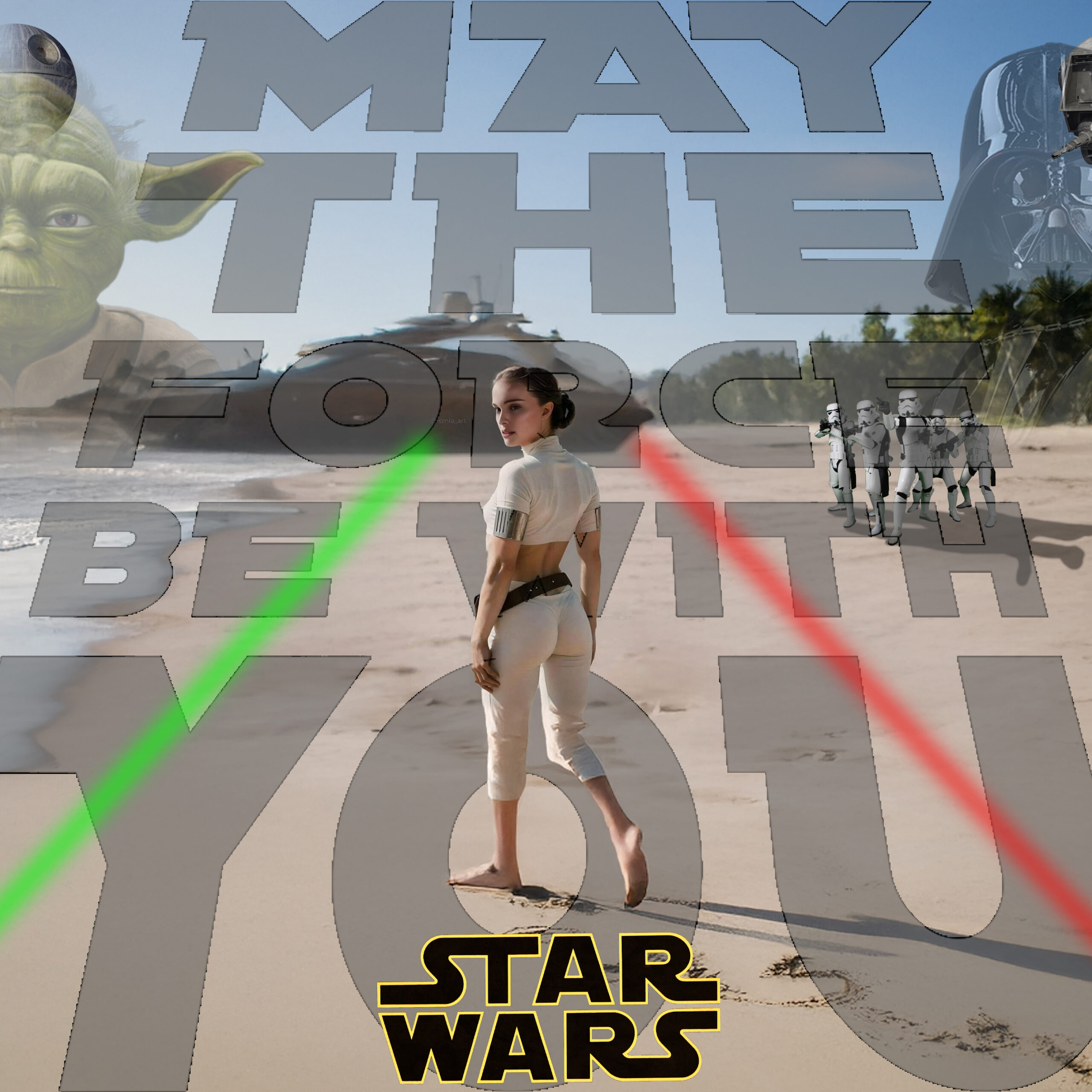 Photomontage sur le thème Star wars