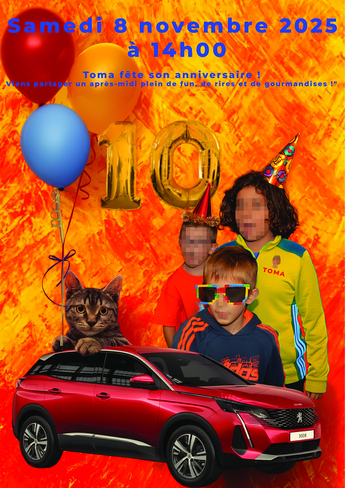 affiche anniversaire Toma